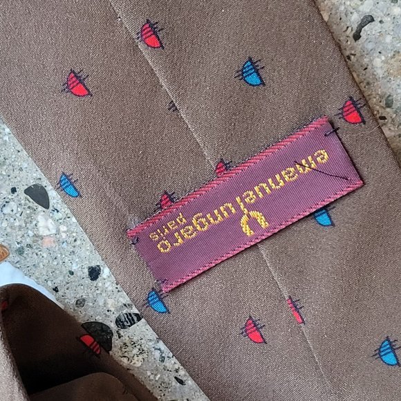 3/$20 - Emmanuel Ungaro Paris 100% silk Tie - Picture 3 of 3